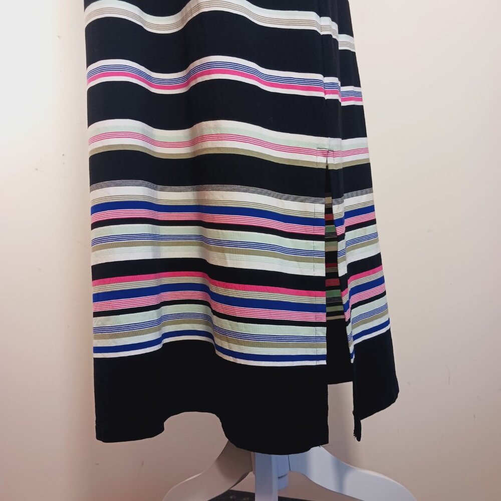 White House Black Market Striped Convertible Maxi Midi Tube Dress / Skirt SZ MED - Picture 8 of 15